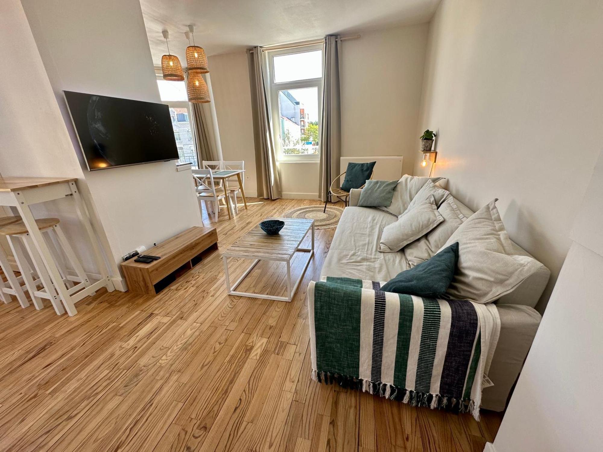 Appartement De Charme Avec Balcon - Le Grand Large Dunkierka Zewnętrze zdjęcie